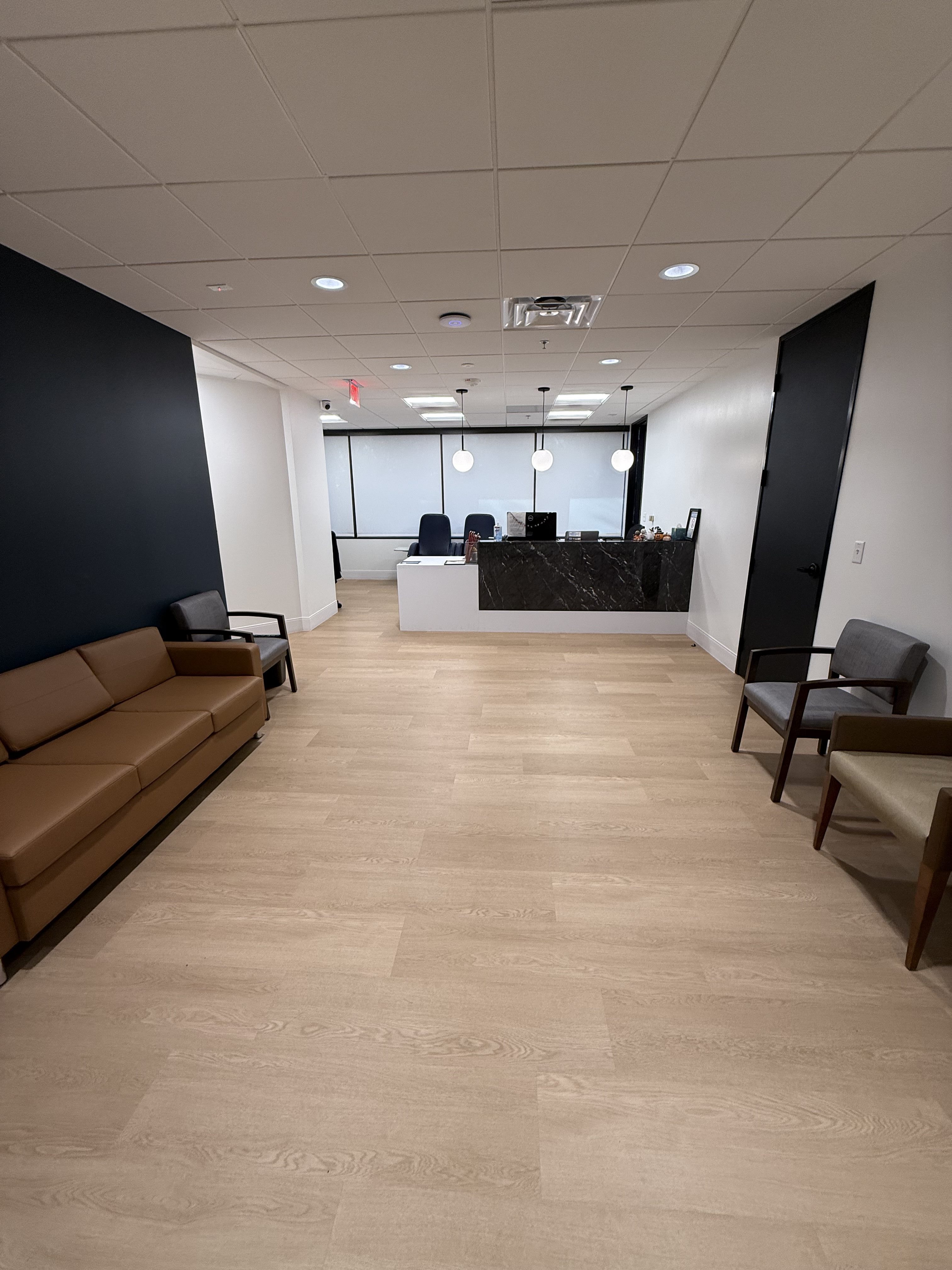 Reception desk at Texas Pain Associates Dallas TX